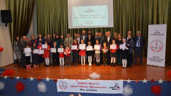 İlkokullar Arası  İstiklal Marşını Güzel Okuma Yarışması Yapıldı