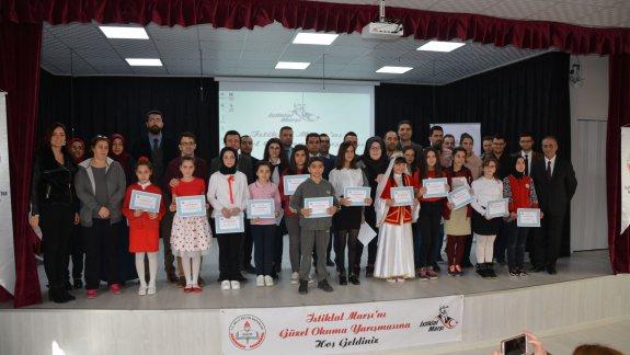 Ortaokullar Arası İstiklal Marşı´nı Güzel Okuma Yarışması Yapıldı
