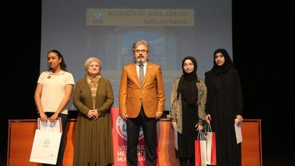 KUDÜSE MEKTUP  temalı yarışmada Değirmenköy İMKB Çok Programlı Anadolu Lisesi Öğrencisi İstanbul İl 1. Oldu