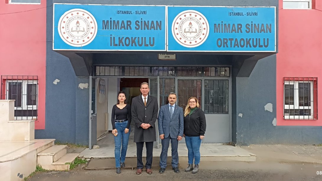 İlçe Milli Eğitim Müdürümüz Zekeriya Artar, Mimar Sinan İlk-Ortaokulu'nu ziyaret ederek,  öğretmen ve idarecilerle görüş alışverişinde bulundu.